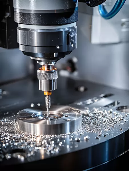 CNC өңдеу орталығы жұмыс істеуде